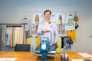 Jackson Burnett demonstrates how to print a sublimated shirt